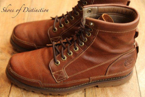Timberland Earth Keeper Brown Leather Derby Boots Shoes Mens UK 8.5 US 9 W - Picture 4 of 11