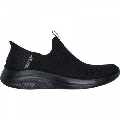 Slipper: Ultra Flex 3.0   Easy Win schwarzer gepolsterter Damen-Sportschuh aus Memory Foam