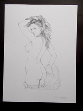 Giovanna Casotto ( Art Print ) , Belle signature au crayon