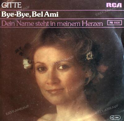 Gitte - Bye-Bye, Bel Ami 7in 1977 (VG+/VG+) '