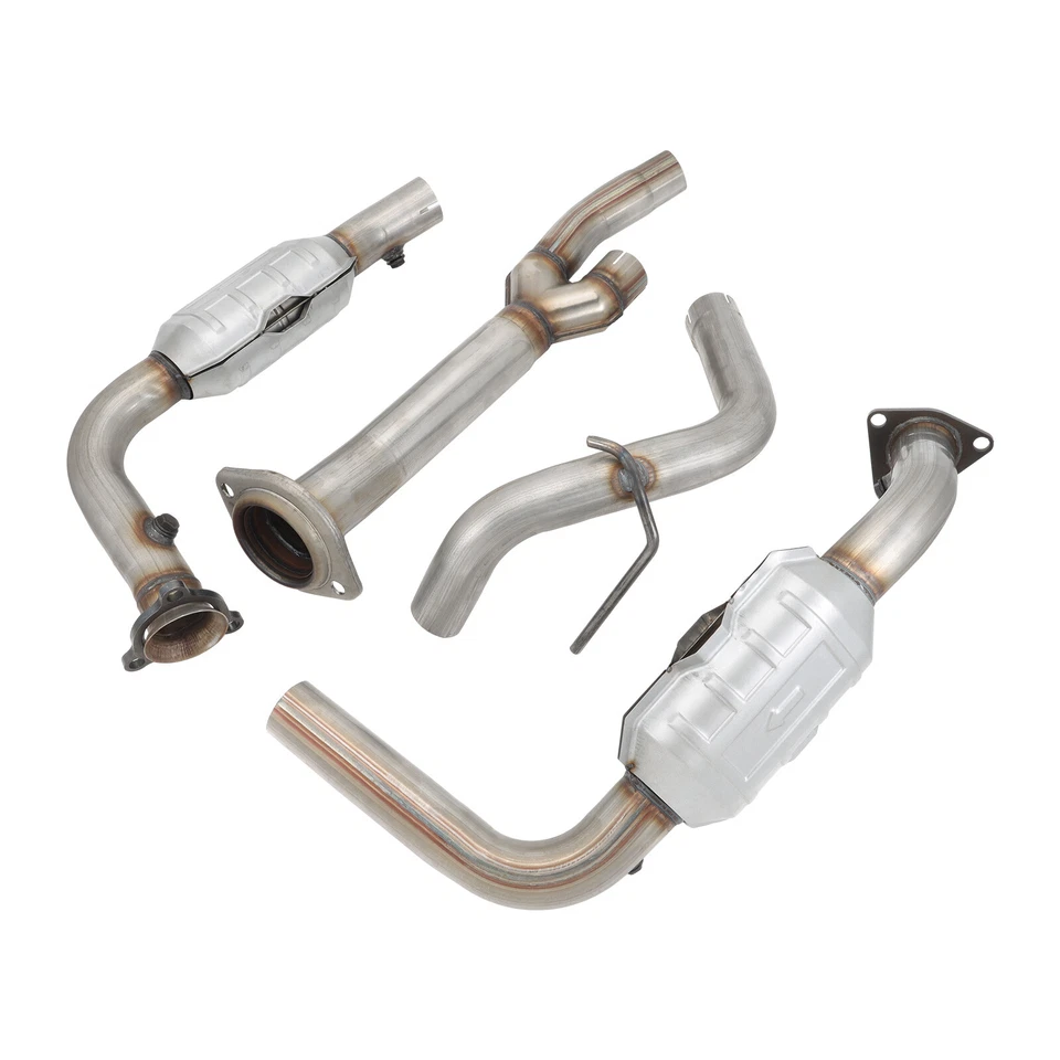 Y Pipe Catalytic Converter Set For GMC Sierra 2500 HD 3500 HD 2007-2010 6.0L EPA Foto 3 de 4