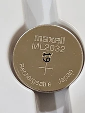 2 pc  ML2032 ML 2032 3v RECHARGEABLE LITHIUM BATTERY MANUFACTURED 02/2024