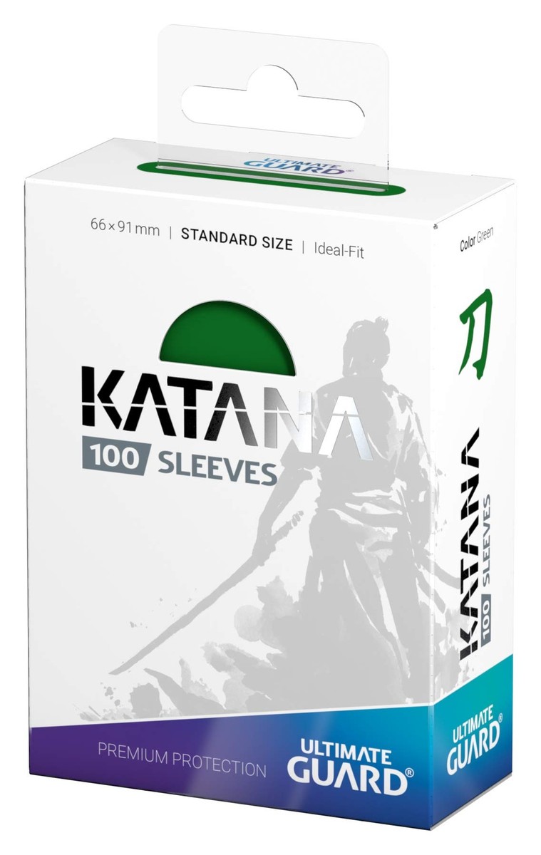 Ultimate Guard Katana Standard Size Card Sleeves 100 pieces Green