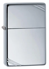 Zippo Windproof Vintage High Polished Chrome Lighter, 1937 Replica,  # 260, NIB