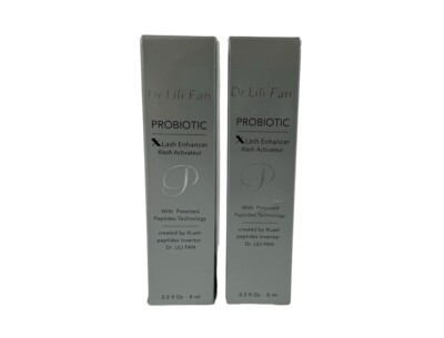 2 Dr. Lili Fan Vegan Probiotic Skincare XLash Enhancer Eyelash Brow Growth Serum