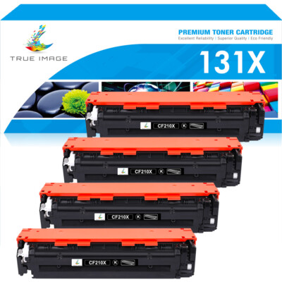 4 CF210A 131A Black Toner Cartridge For HP Color Laserjet Pro 200 M251 M276 n nw