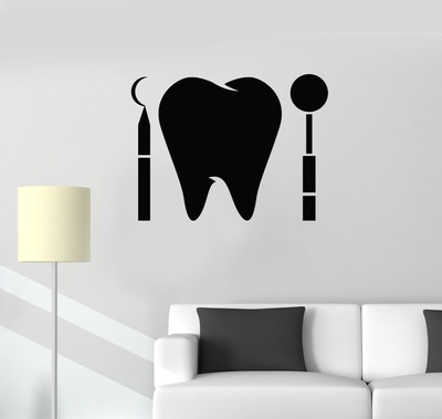 ig5072 Vinyl Wall Decal Dental Care Dentist Teeth Сlinic Tools Stickers Mural ig5072 Vinyl Wall Decal Dental Care Dentist Teeth Сlinic Tools Stickers Mural