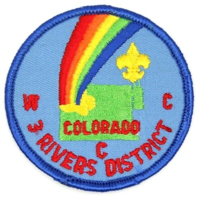 3 Rivers District Western Colorado Council Patch Boy Scouts BSA CO | eBay