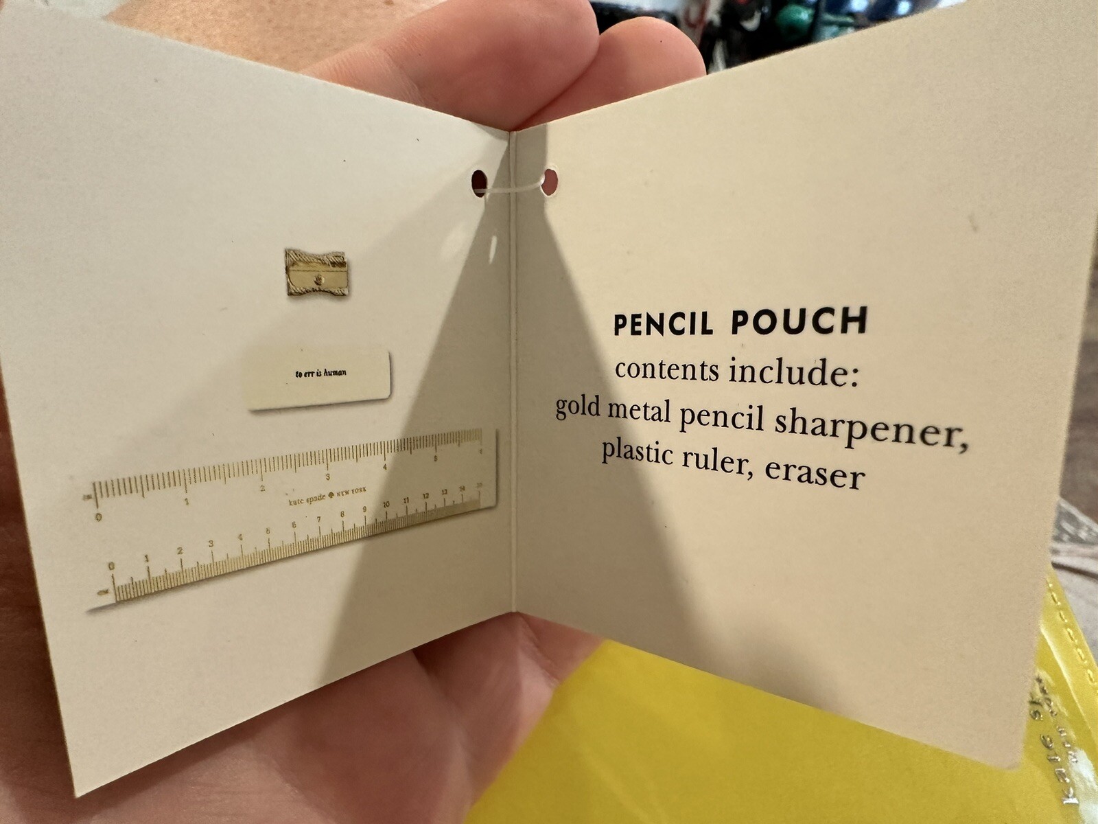 Kate Spade Yellow Limoncello Pencil Pouch NWT &ldquo;When Life Gives You Lemons&rdquo;