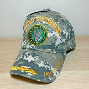 Download Official US Army Licensed Army Vet Veteran Embelm Hat Cap ...