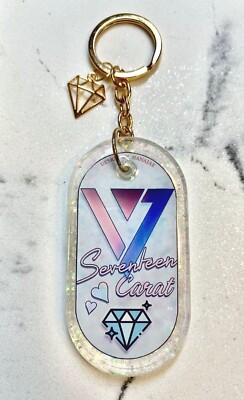 SEVENTEEN Keychain: Group Logo CARAT Edition - Diamond Charm