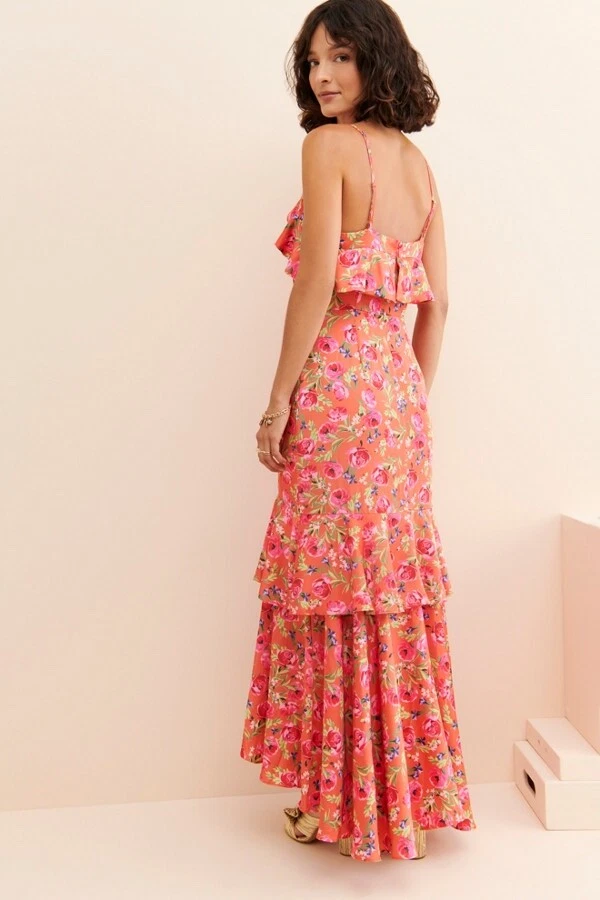 Maxi vestido Keepsake en capas talla 4 precio de venta sugerido por el fabricante: $228 Foto 2 de 4