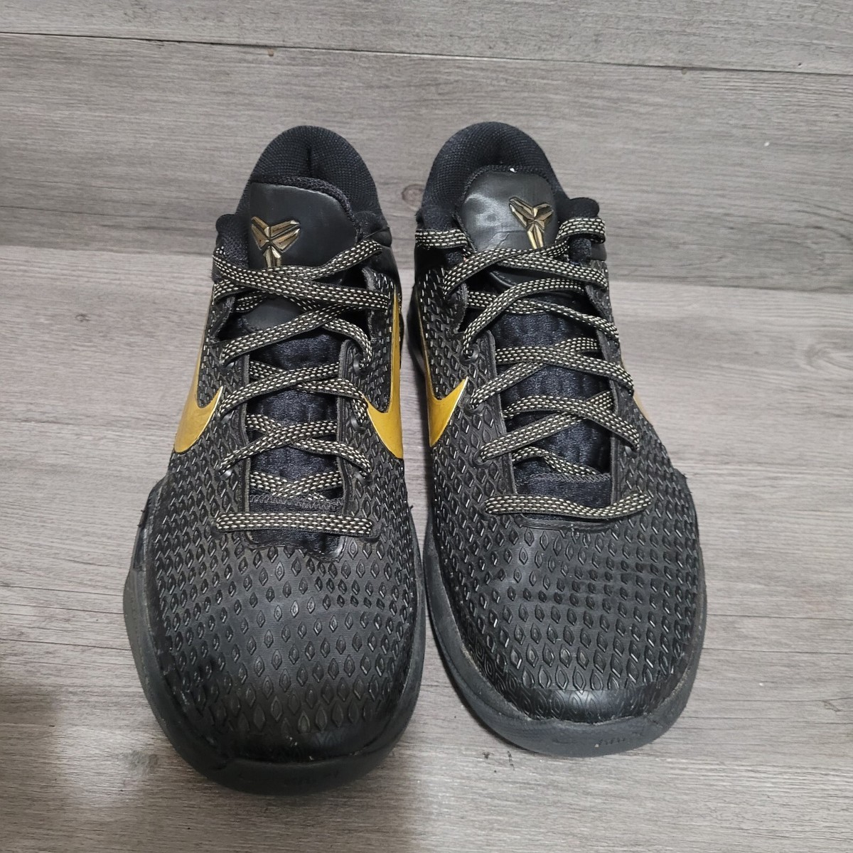 Nike Kobe VII 7 System Elite Home Men's Size 9.5 Black Gold