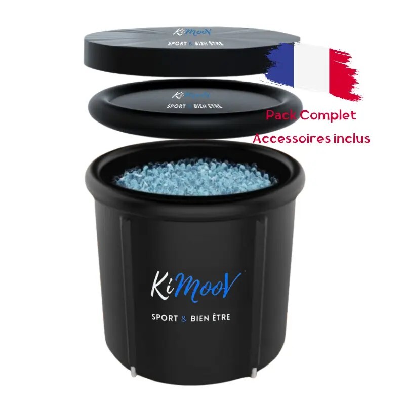 Bain Glacé Récupération Musculaire KiMoov pour Terrasse et Jardin après le Sport 320L