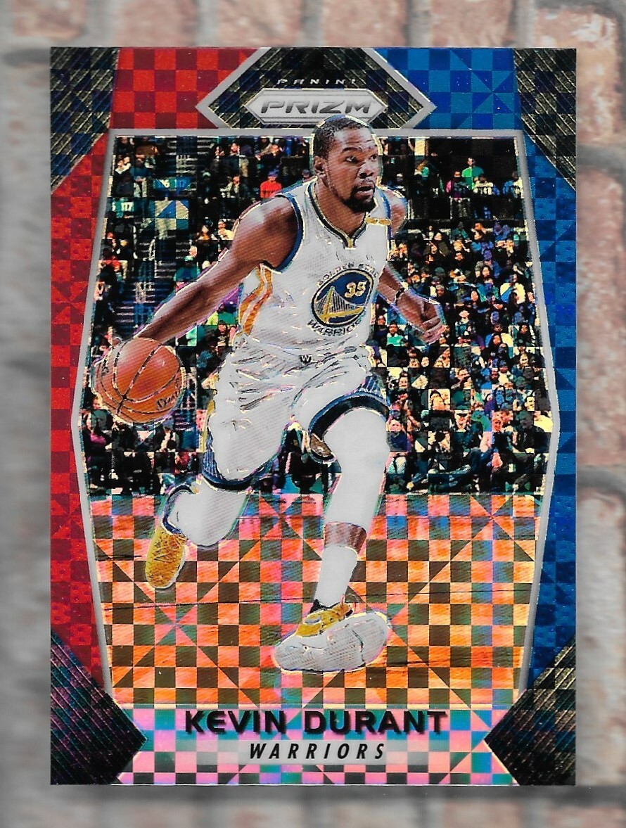 KEVIN DURANT 2017-18 PANINI PRIZM SP RED WHITE BLUE REFRACTOR #44 NBA LEGEND!
