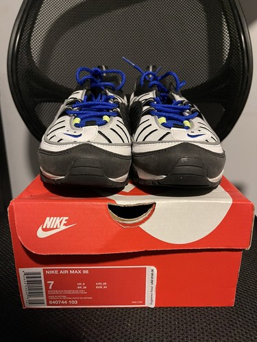 Nike Air Max 98 White Black Racer Blue 