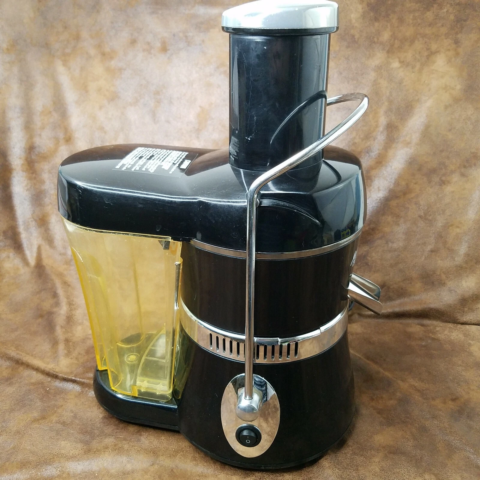 Jack LaLanne Power Juicer Express MT-1020 Classic Pulp Extractor Black Chrome