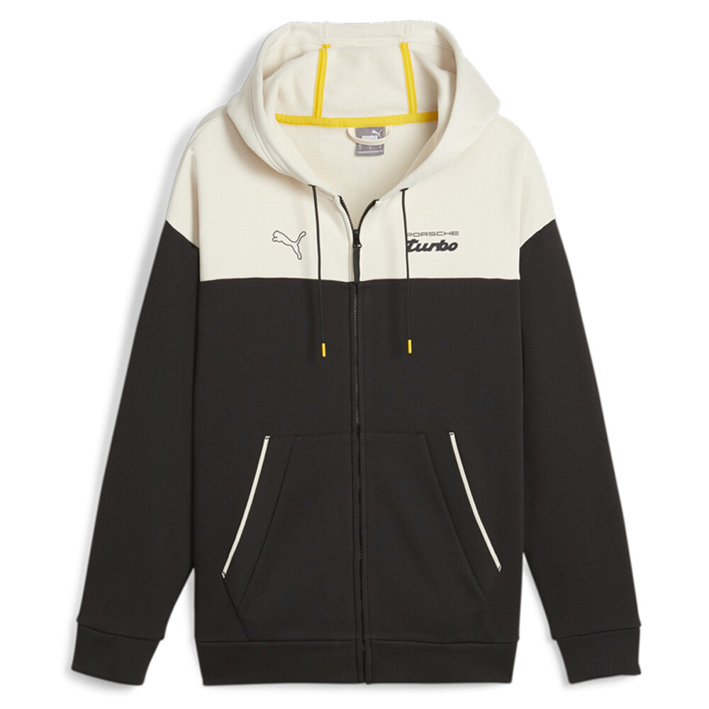 Спортивная куртка на молнии с капюшоном Puma Pl Мужская черная Повседневная спортивная верхняя одежда 624552