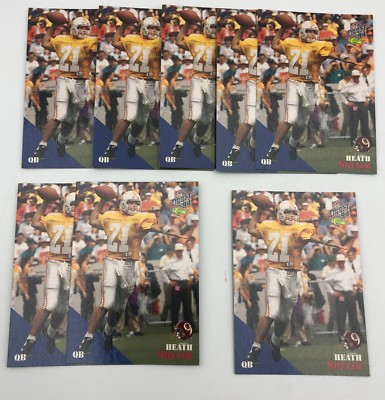 (8)x Heath Shuler Classic Draft Pick National Convention Promo Football Cards