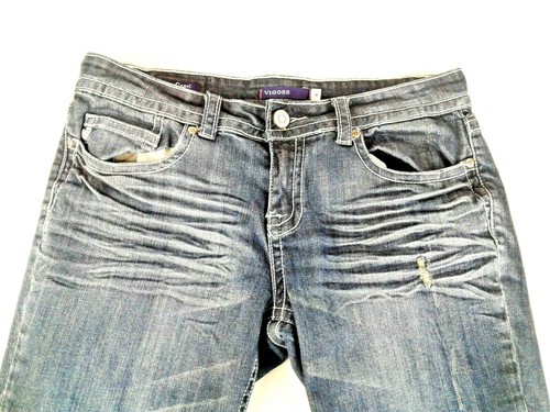 Vigoss Womens Blue Jeans Capris Five 