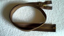 30 inch Medium Brown  Brass Metal 5 Separating YKK Zipper New 