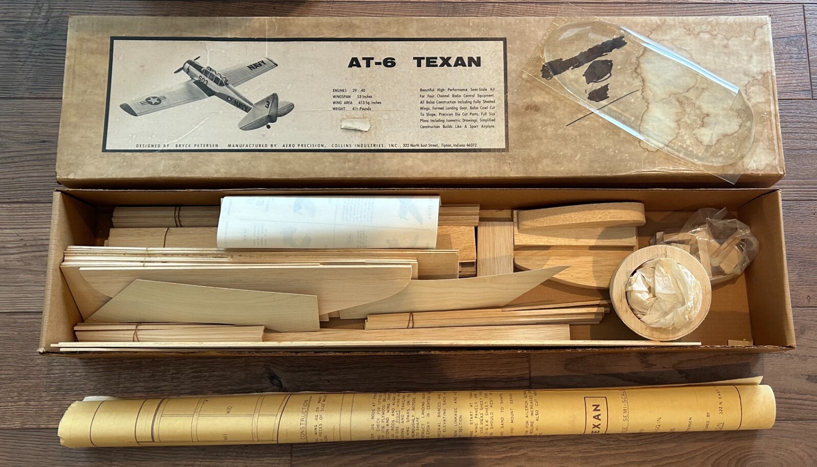 AT6 Texan Vintage RC Airplane Kit Aero Precision design by Bryce