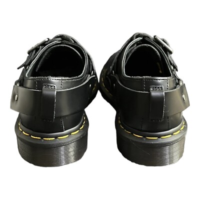 Dr Martens DOC HENREE POLISHED SMOOTH LEATHER BUCKLE SHOES MEN'S 5