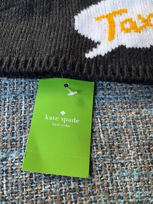 ?️♠️kate spade Taxi Knit Beanie NWT New Kate Spade Womens Taxi Pom Pom Beanie Hat Black Knitted  main image 3