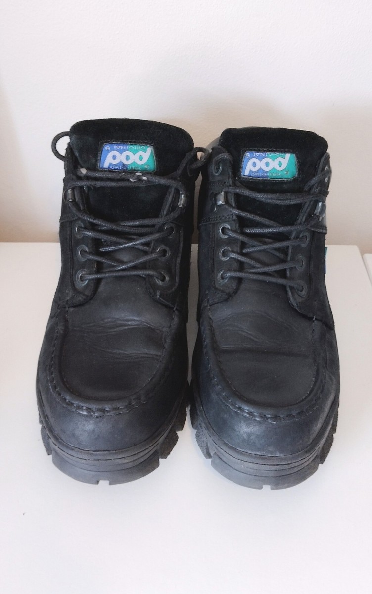 Vintage POD Original Shoes 11 Chunky Leather Black 90s | eBay