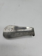 Vintage Estate Big Shoe Store Metal Shoe Horn 3 1/2 Inches Long