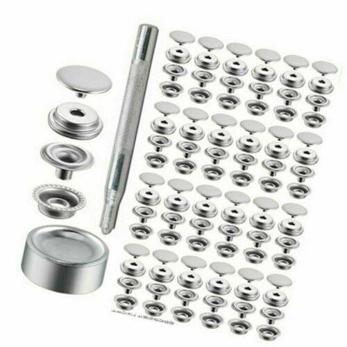 Button Fastener Snap Fastener Kit Accessories Leather Craft Marine Grade - Picture 8 of 12