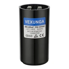 400-480UF 110-125V Round Start Capacitor CD60 for AC Motors Well Pumps