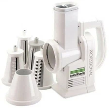 Presto Professional Salad Shooter Electric Slicer Shredder (02970) #21-127 White