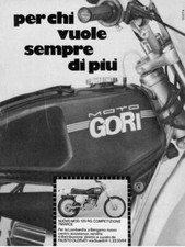 advertising Pubblicità MOTO GORI 125 RG COMPETIZIONE 7M.'76-MOTOITALIANE  EPOCA