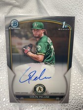 Colin Peluse 2023 Bowman Chrome 1st Bowman Auto