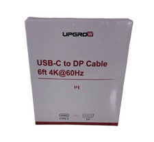 Upgrow USB C to DisplayPort Cable 4K 60Hz 6FT for Home Office USB C to DP