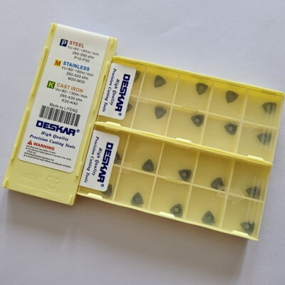 10pcs WCMX030208-SF LF6018 Original DESKAR U drill CNC blade carbide inserts