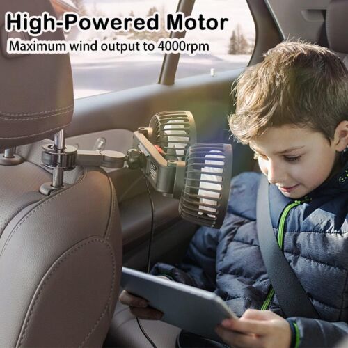 12/24V Car Cooling Fan for Backseat, 360°Adjustable Car Cooling Fan AU - Picture 3 of 8