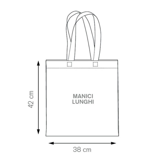 BORSA SACCA SHOPPER MARE COTONE PERSONALIZZABILE ECOLOGICO BUSTA BAG STAMPA - Foto 3 di 4