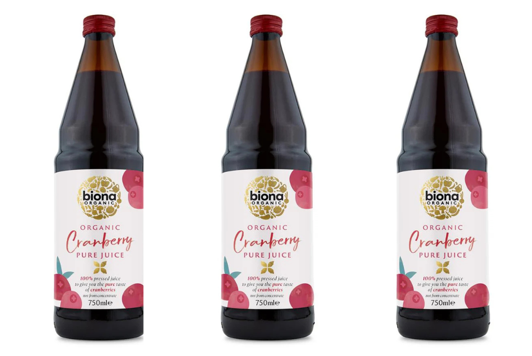 Biona Organic Pure Cranberry Juice 750ml x 3