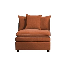 Recamier Tatami Chaise Lounge Chair Nap Couch Armless Sofa Lazy Sofa Single Sofa