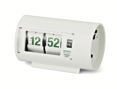 TWEMCO フリップクロック ホワイト TWEMCO AP-28 Flip Clock Alarm Penco Limited White Green Vintage