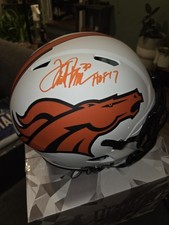 Terrell Davis autographed Denver Broncos helmet Radtke Sports authenticated