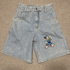 Disney Jerry Leigh Donald Duck Embroidered Denim Shorts Size S 90s VTG