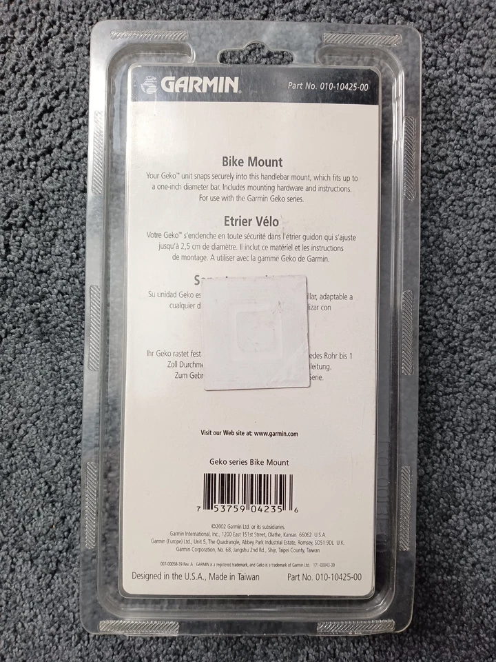 Garmin 010-10425-00 Bike Bicycle Handlebar Mount for Geko 201 - image 2 of 4