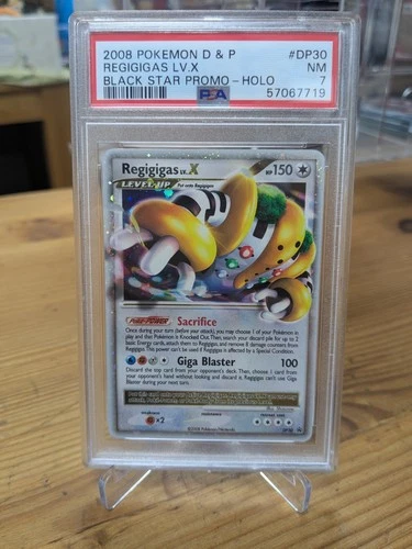 Pokemon TCG Regigigas LV.X DP30 Black Star Promo Diamond & Pearl PSA 7 NEAR MINT