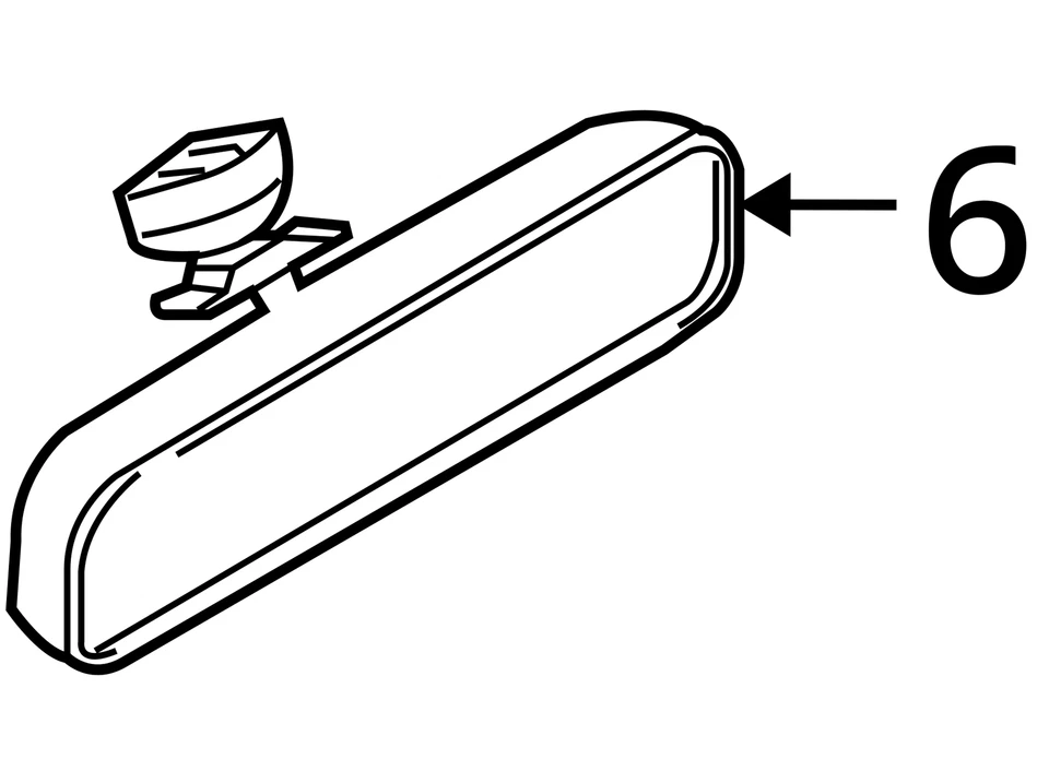 2007-2012 Mazda Cx-9 Interior Rear View Mirror Oem C0ONL - Image 4 of 4