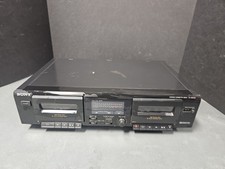 Sony TC-WE305 Dual Cassette Deck Black Player For Parts Or Repair/ Not Working