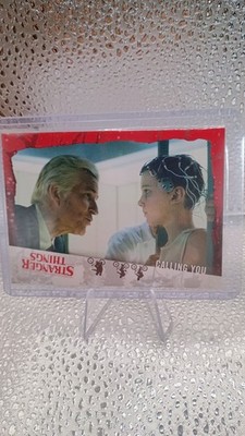 Stranger Things Calling You #2 36/50 Red Parallel Card Eleven Millie Bobby Brown