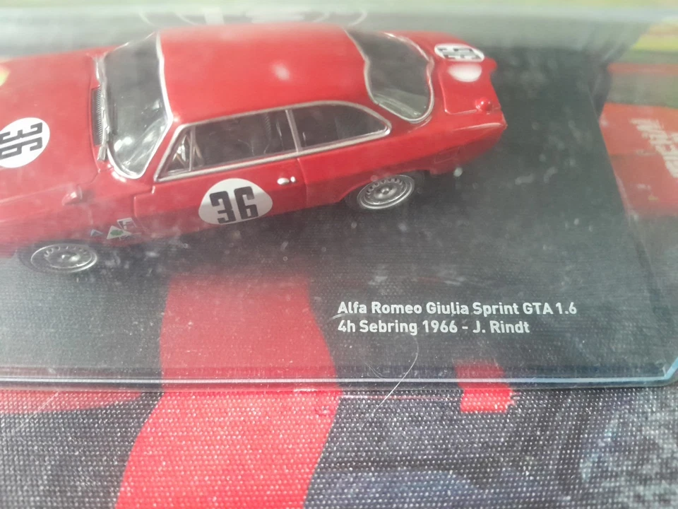 072 Perfect 1/43 Alfa Romeo Giulia Sprint GTA 1.6 4h Sebring 1966 Centauria - Immagine 3 di 4
